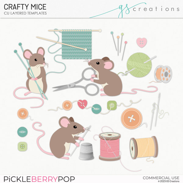 Crafty Mice Layered Templates (CU)