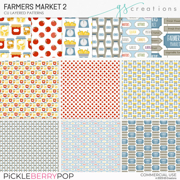 Farmers Market Patterns2 (CU)