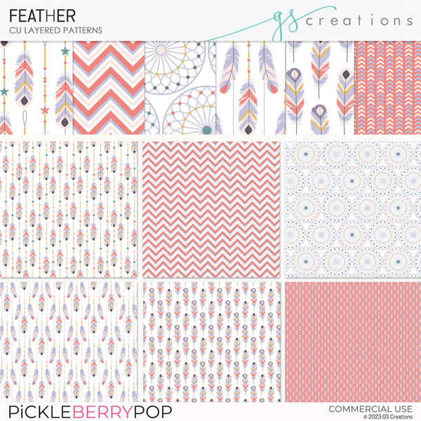 Feather Layered Patterns (CU)