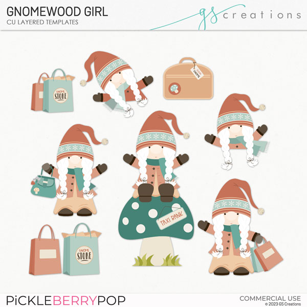 Gnomewood Girl Layered Templates (CU)