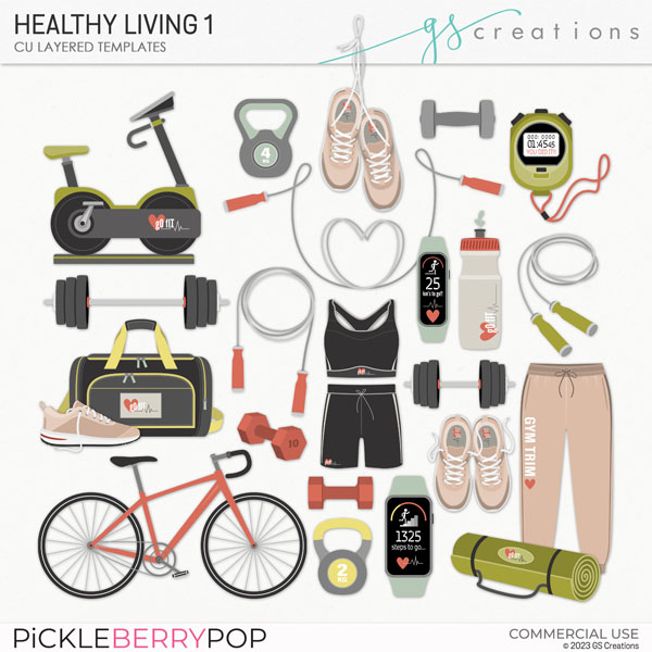 Healthy Living1 Layered Templates (CU)