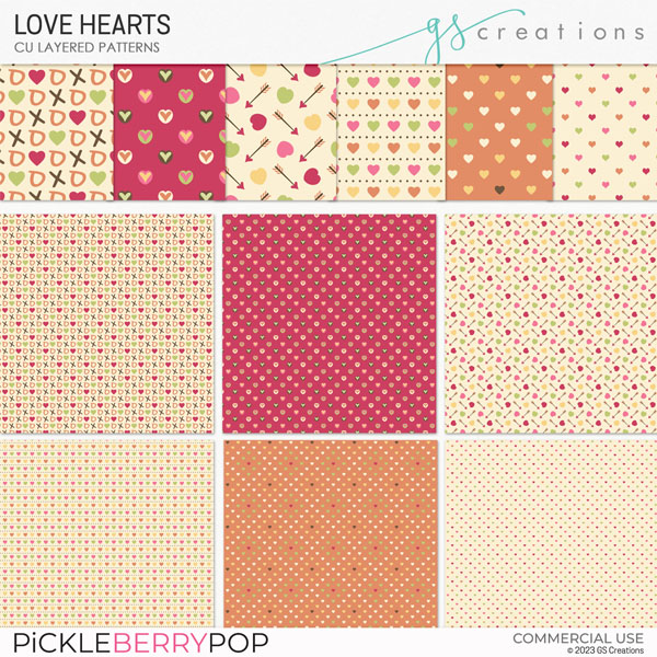 Love Heart Patterns (CU)