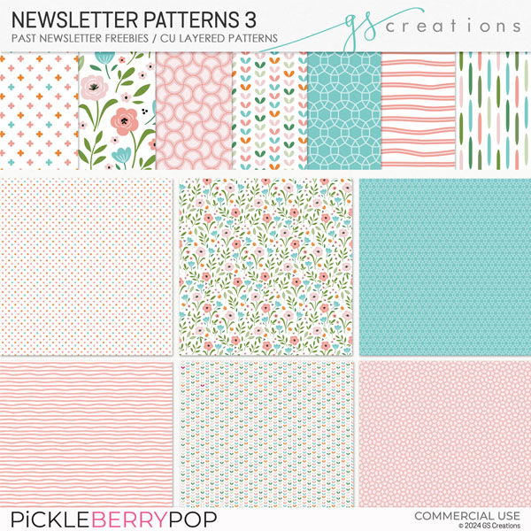 Newsletter Layered Patterns 3 (CU)