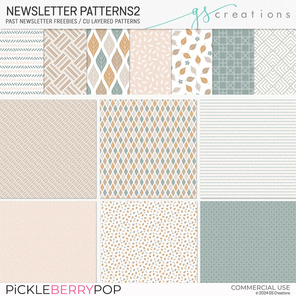 Newsletter Layered Patterns 2 (CU)