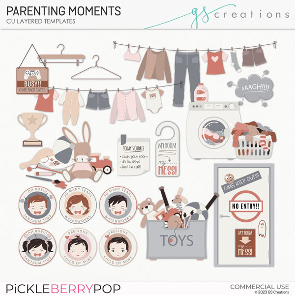 Parenting Moments Layered Templates (CU)