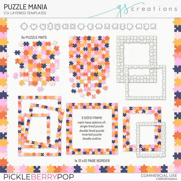 Puzzle Mania Layered Templates (CU)