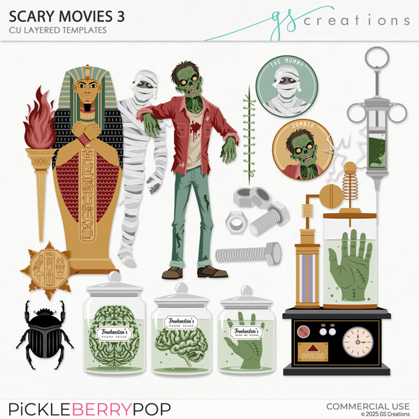 Scary Movies3 Layered Templates (CU)