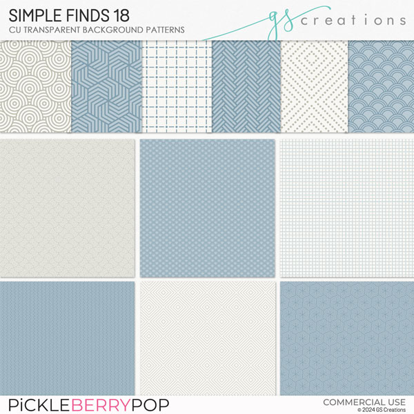 Simple Finds 18 Patterns (CU)