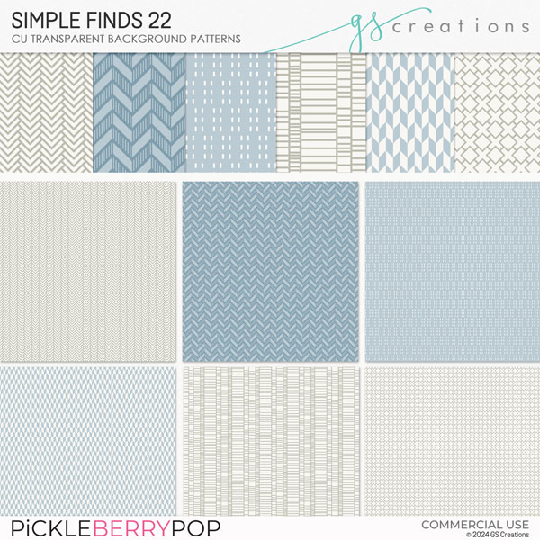 Simple Finds 22 Patterns (CU)