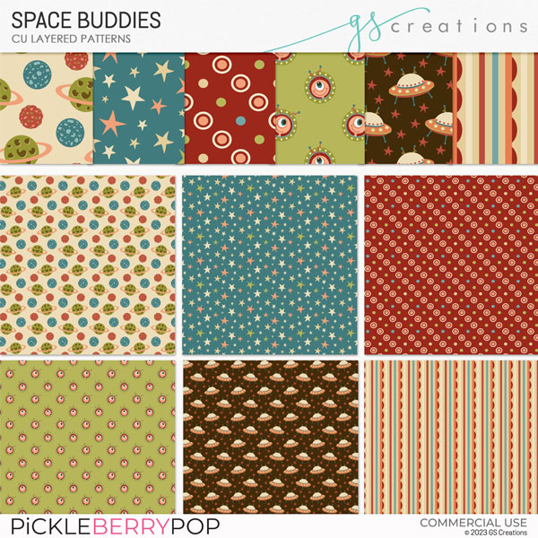 Space Buddies Patterns (CU)