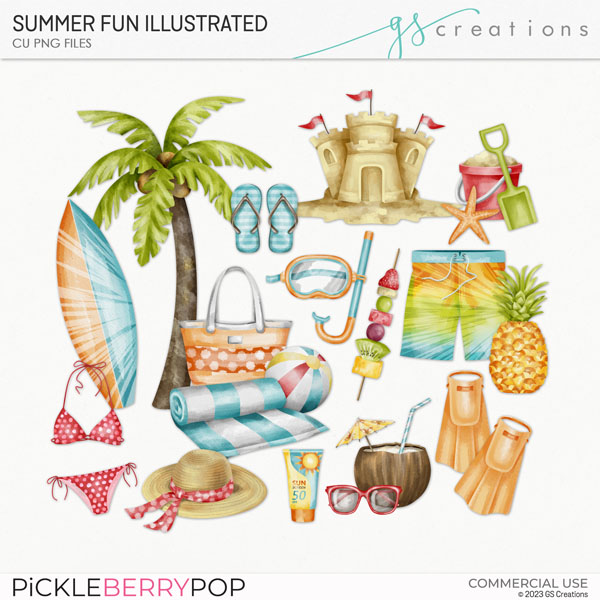 Summer Fun Illustrations (CU)