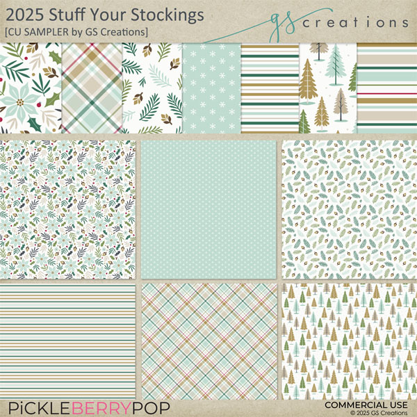 2025 Stuff Your Stockings - CU Sampler by GS Creations