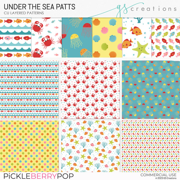 Under the Sea Patterns (CU)