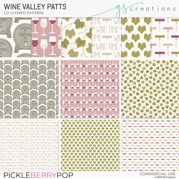 Wine Valley Layered Patterns (CU)