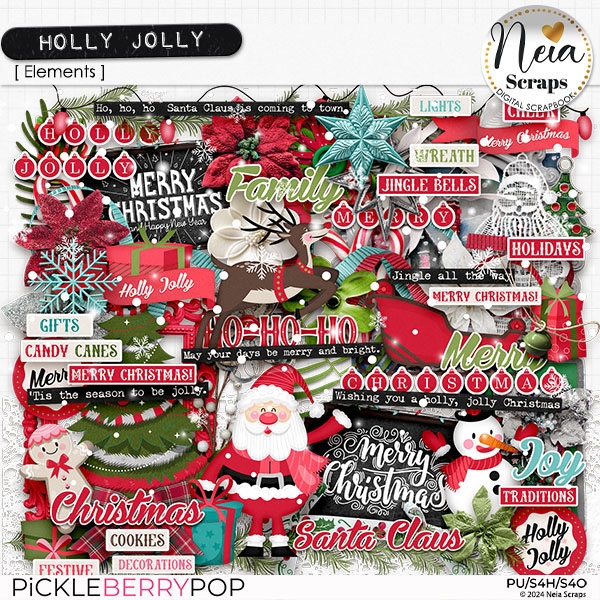 Holly Jolly - Elements - by Neia Scraps