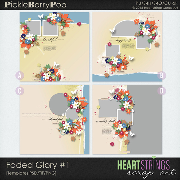 Faded Glory #1 by Heartstrings Scrap Art