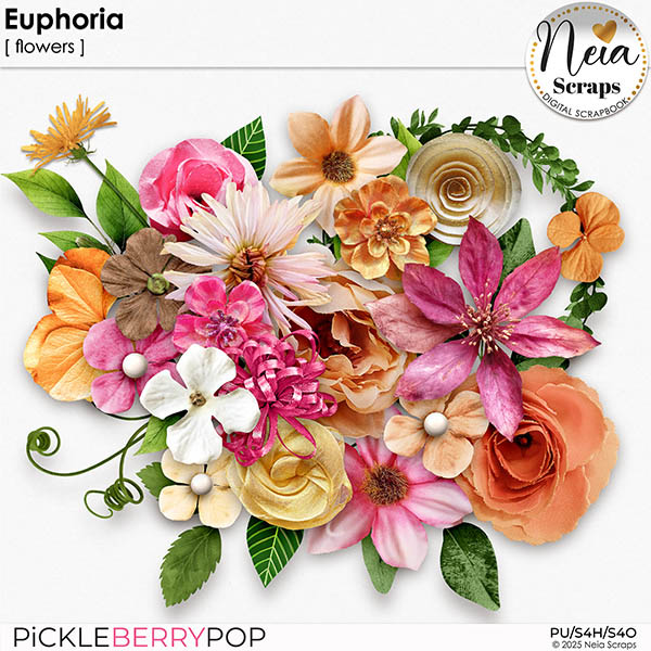 Euphoria - Flowers - by Neia Scraps