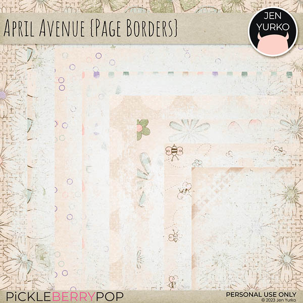 April Avenue {Page Borders}