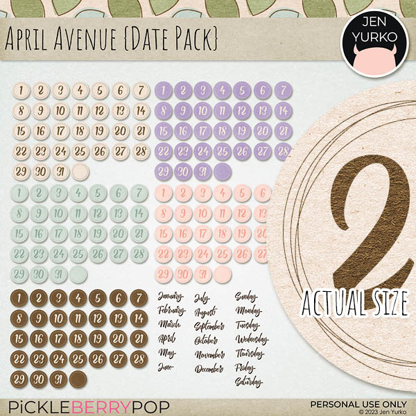 April Avenue {Date Pack}