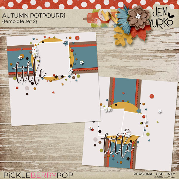 Autumn Potpourri: Template Set 2