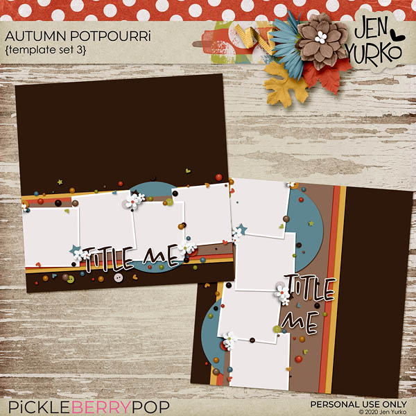 Autumn Potpourri: Template Set 3