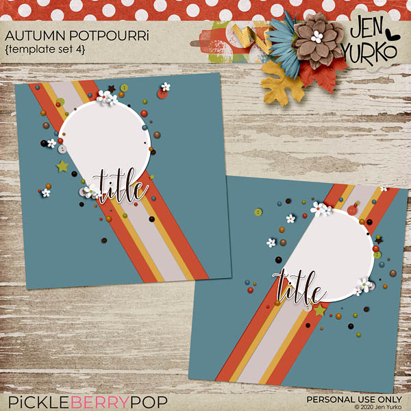 Autumn Potpourri: Template Set 4