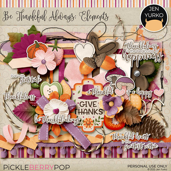 Be Thankful Always: Elements
