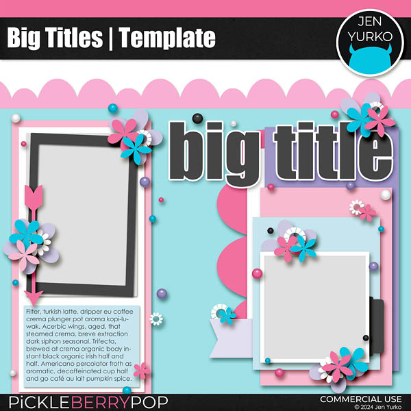 Big Titles | Template Freebie