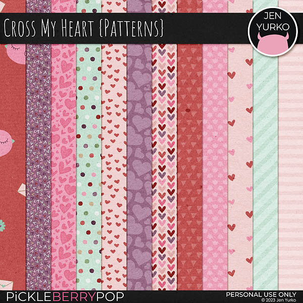 Cross My Heart {Patterns}