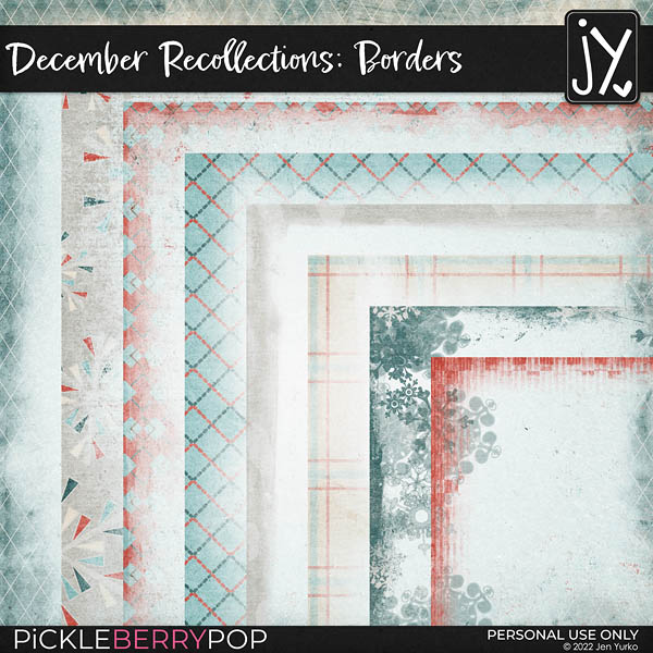 December Recollections Page Borders