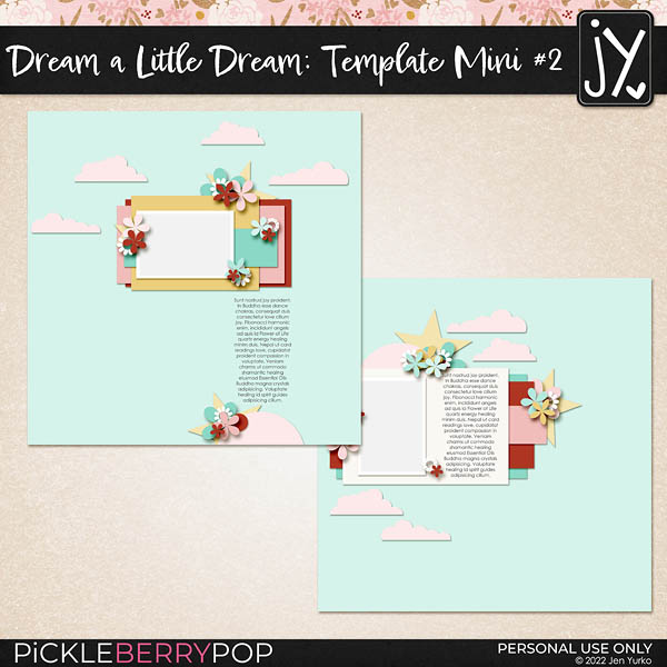 Dream a Little Dream Template Mini #2