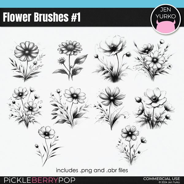 Flower Brushes #1