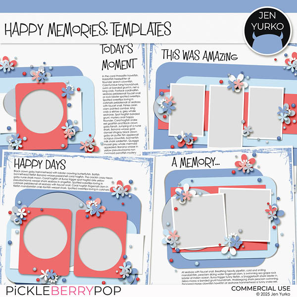 Happy Memories: Templates