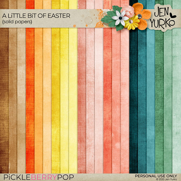 A Little Bit of Easter: Solid Papers