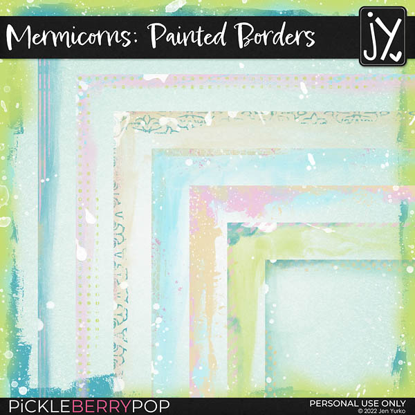 Mermicorns Painted Borders