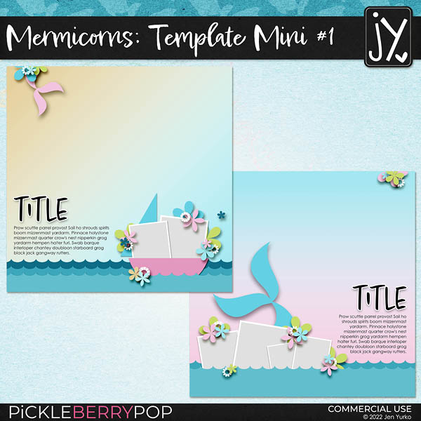 Mermicorns Template Mini #1