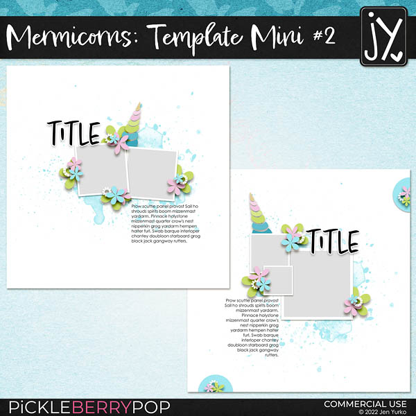 Mermicorns Template Mini #2