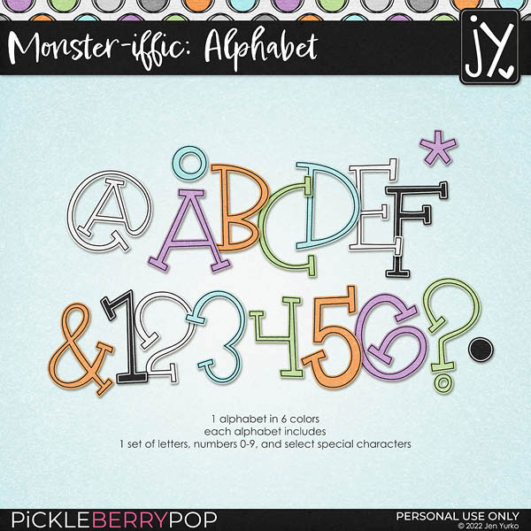 Monster-iffic Alphabets