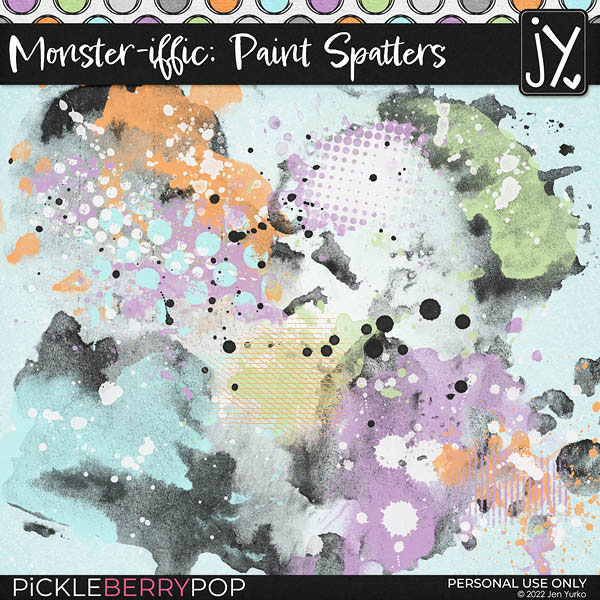 Monster-iffic Paint Spatters