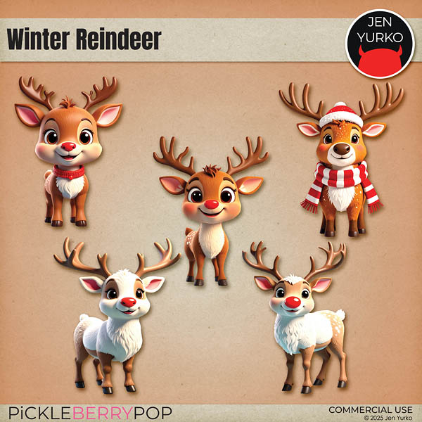 CU Winter Reindeer