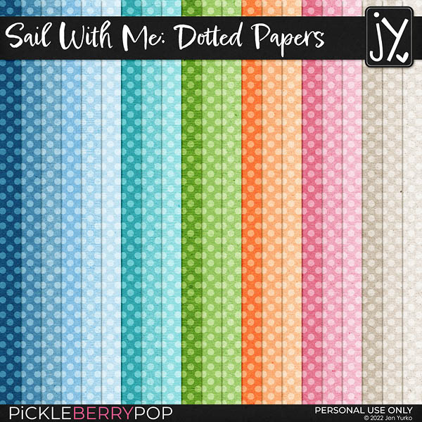 Sail With Me Dotted Papers