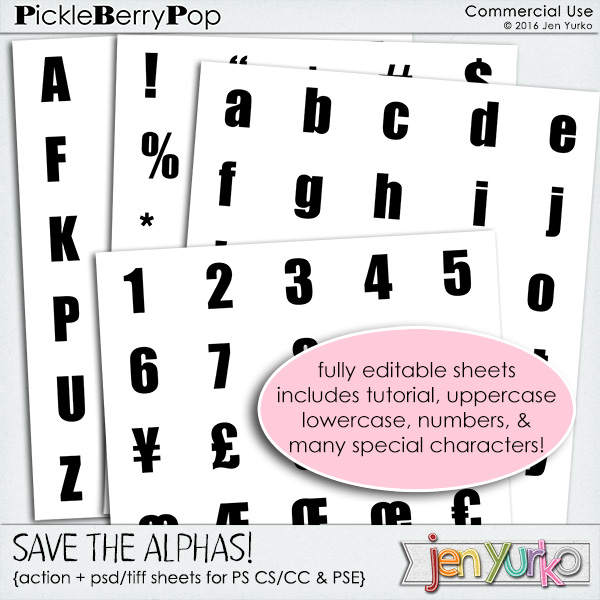 Save the Alphas! {Designer Tool/Action}