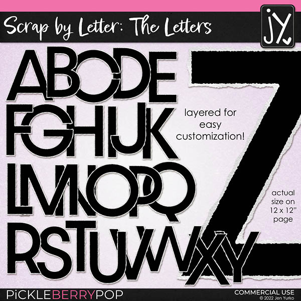 Scrap by Letter: The Letters