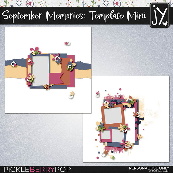 September Memories Template Mini