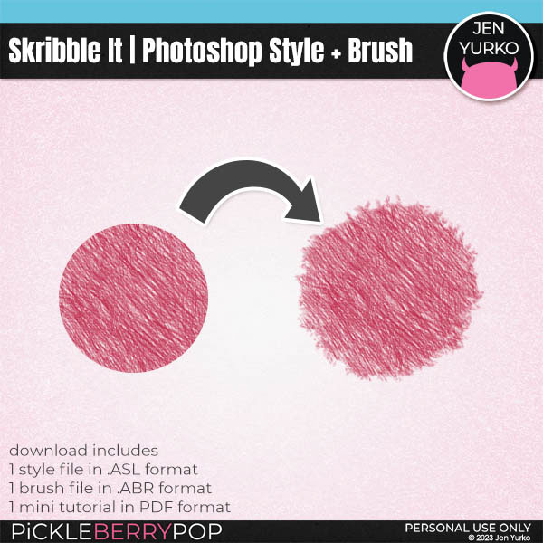 Skribble It | Photoshop Style + Brush