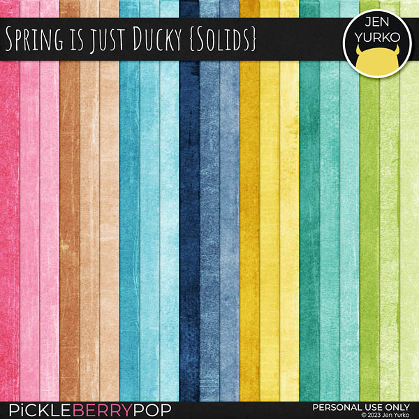 Spring is Just Ducky {Solids}