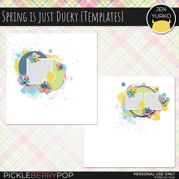 Spring is Just Ducky {Templates}