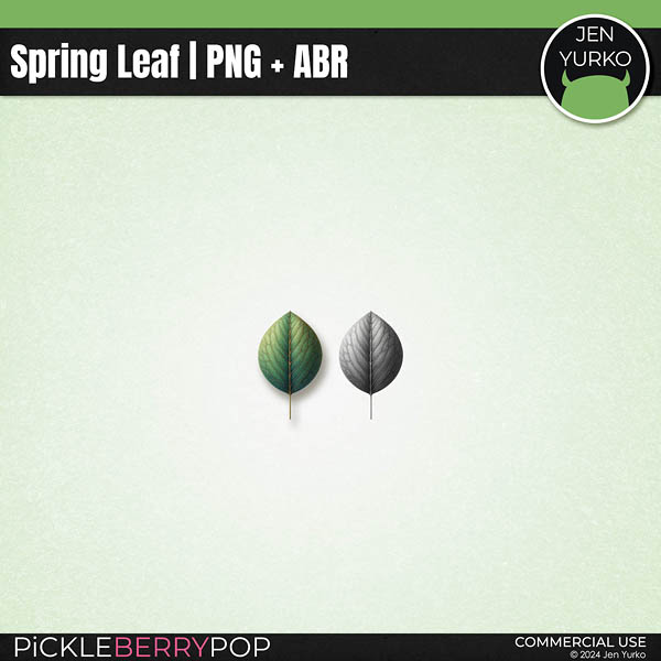 Spring Leaf | PNG + ABR