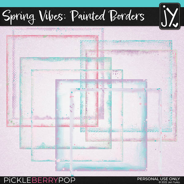 Spring Vibes Painted Borders