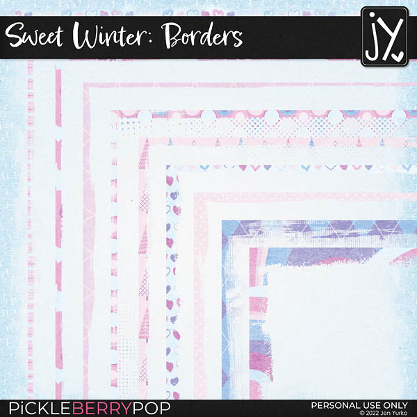 Sweet Winter Page Borders